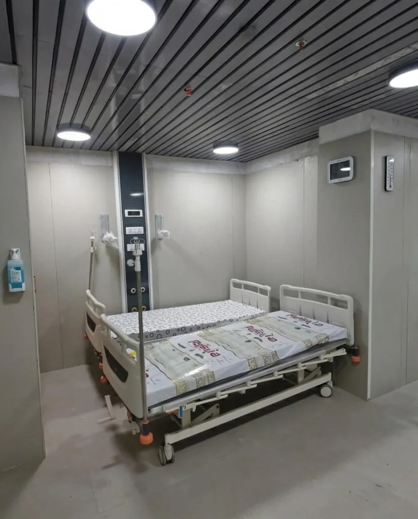 Modern C-arm cardiac procedure room at Apaxis Hospitals in Kolathur