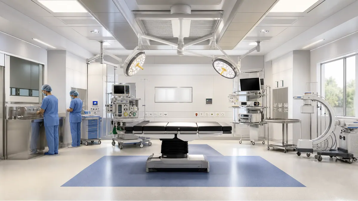 Laminar flow modular operation theatre