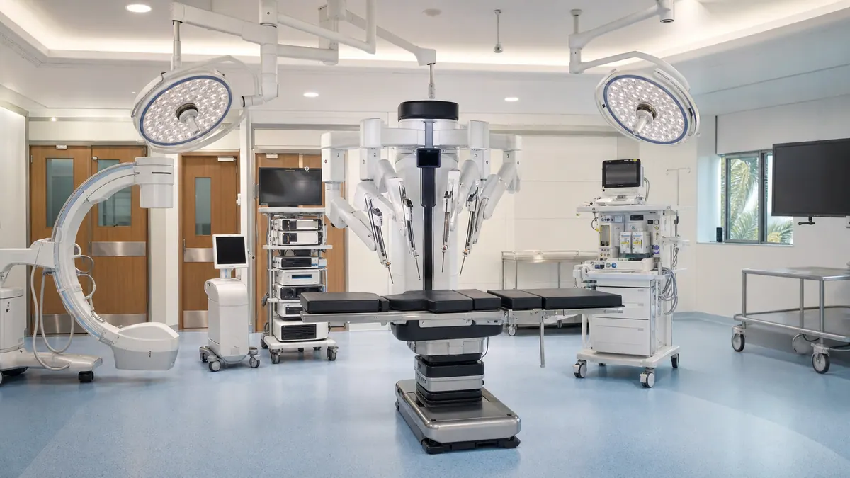 Advanced robotic surgery operating theatre